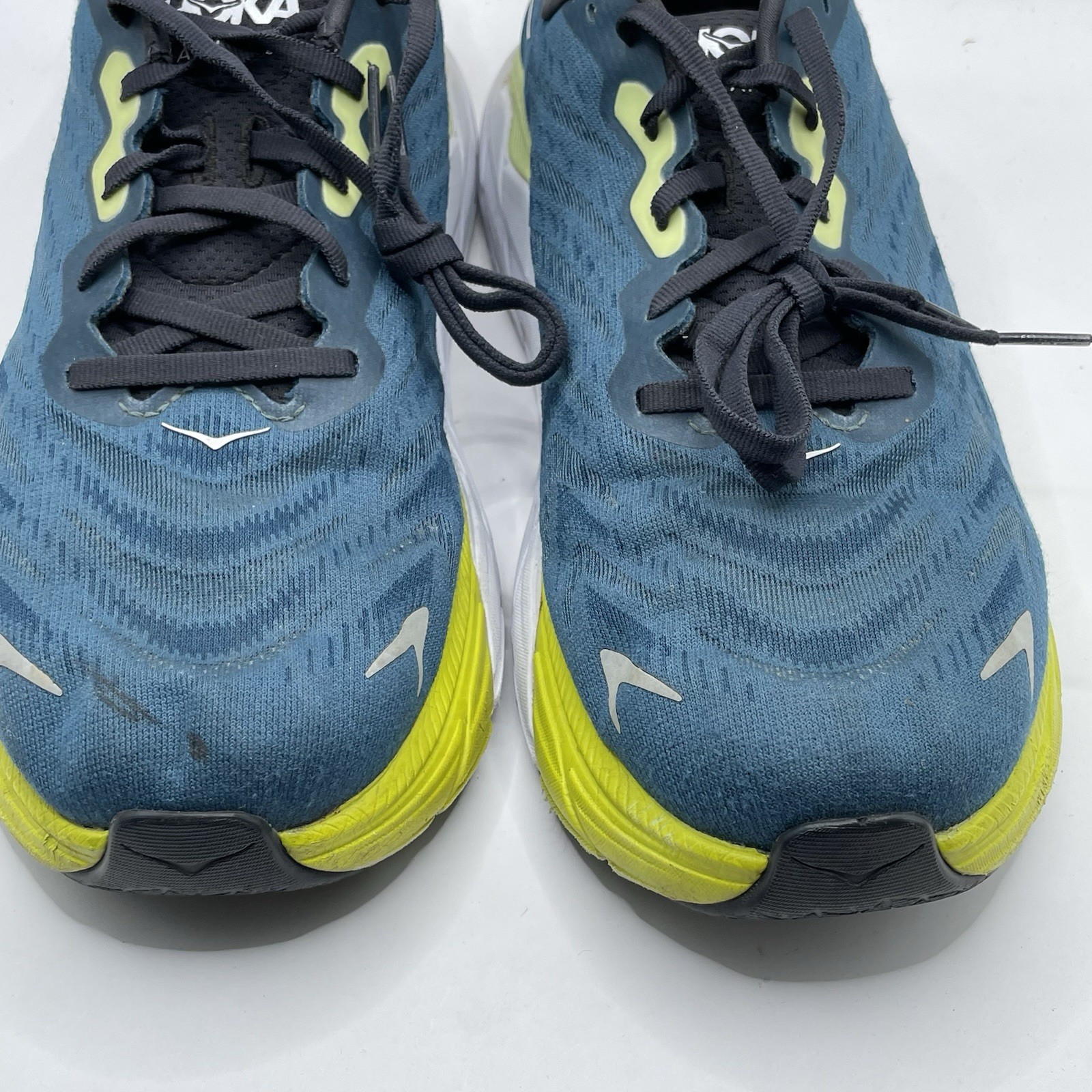 HOKA Arahi 6 Wide Men’s Low Top Lace-Up Running Sneakers Blue Green Sz 11 2E