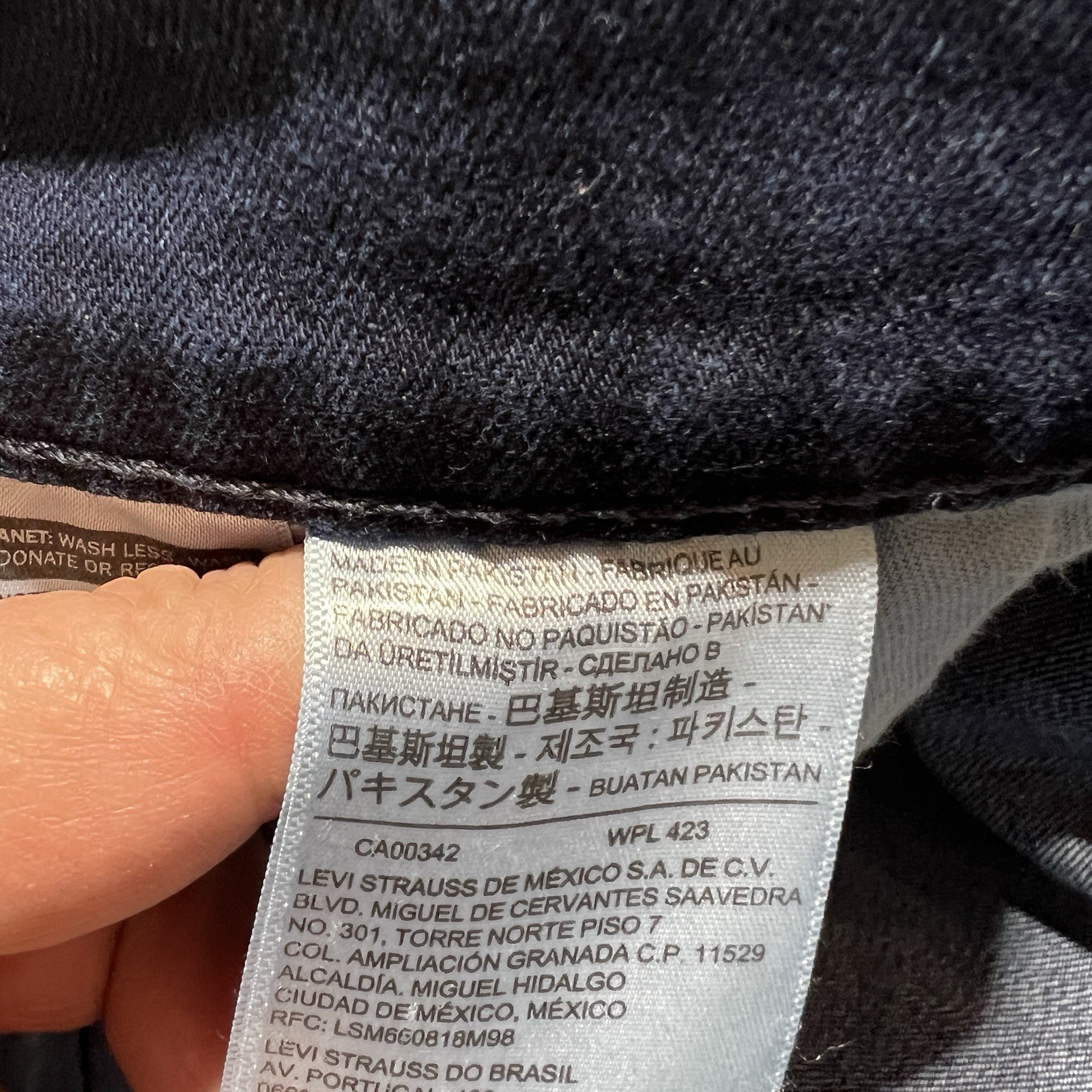 Levi’s 541 Jeans Mens Blue Straight Denim All Seasons Tech Fits Size 38×33