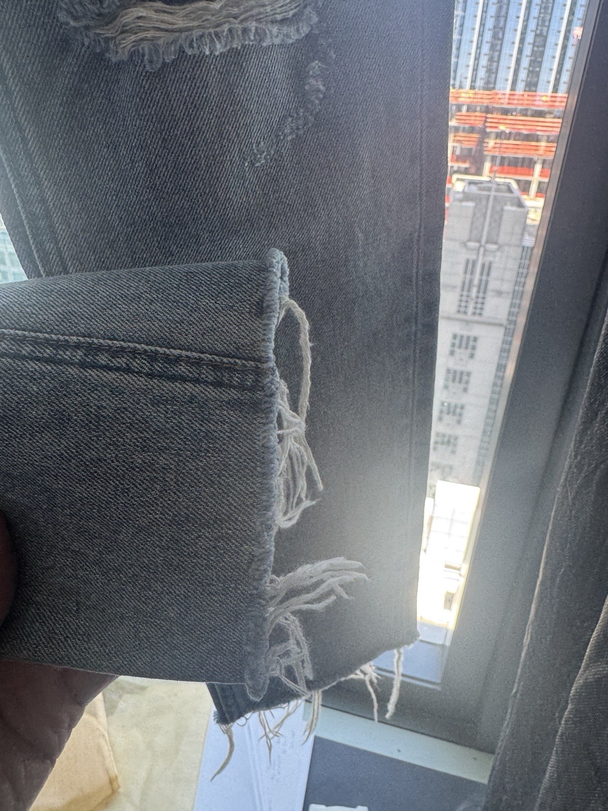 Celine Washed Distressed Jeans Women’s Size 24 Made In Japan