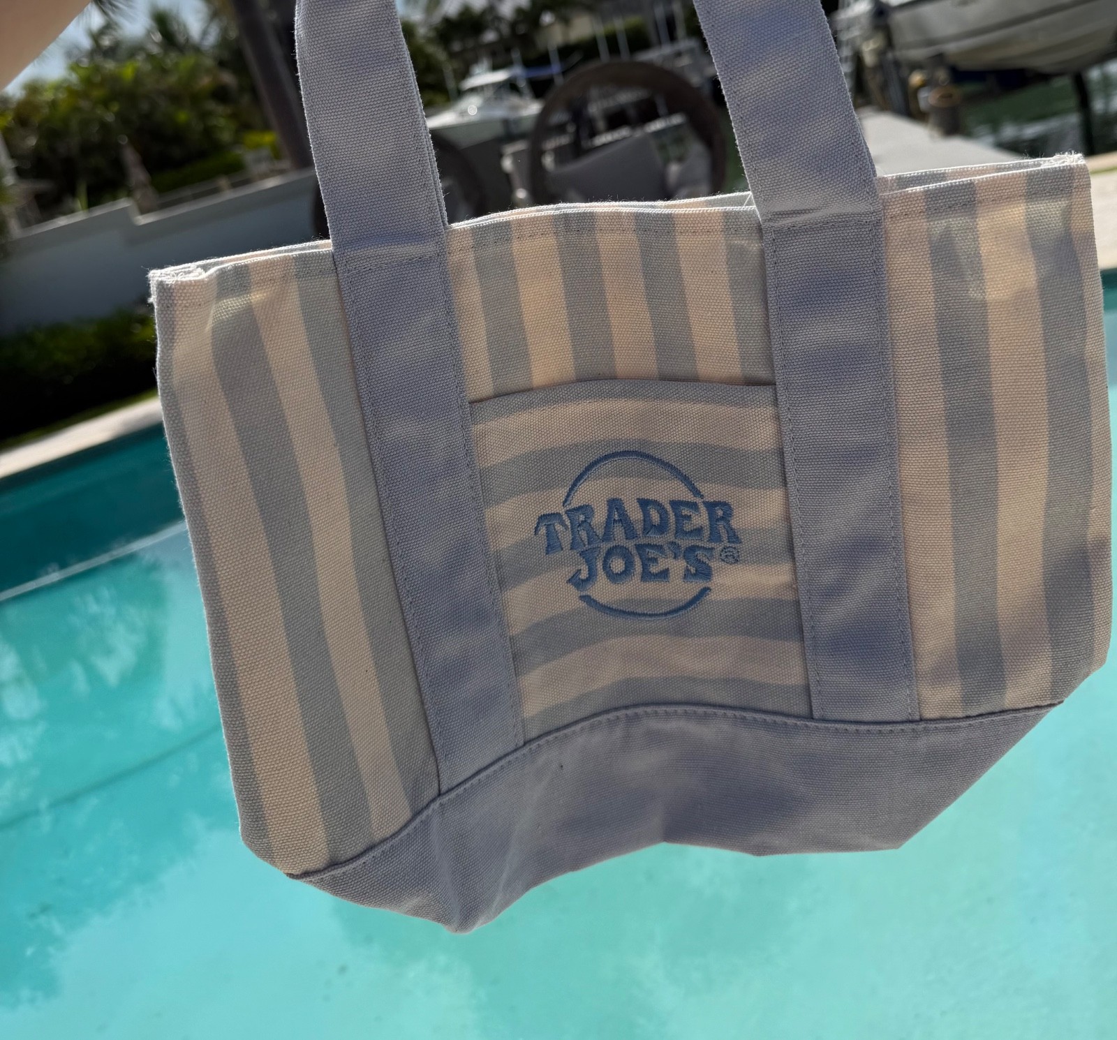 ALL 4 Limited Summer Edition Trader Joe’s mini canvas tote bag SET OF 4