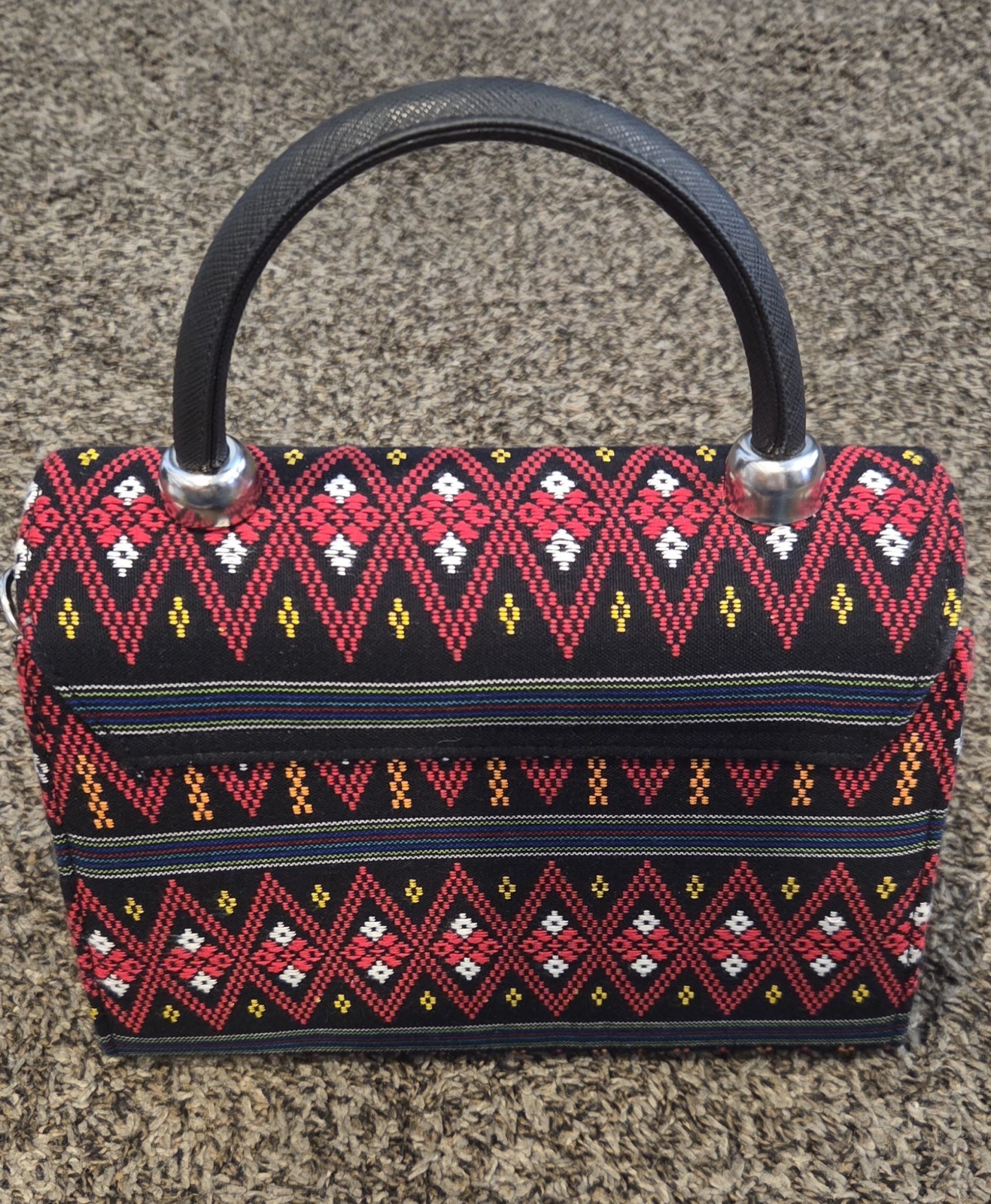 Bohemian Style Bag Red Color Unique Design