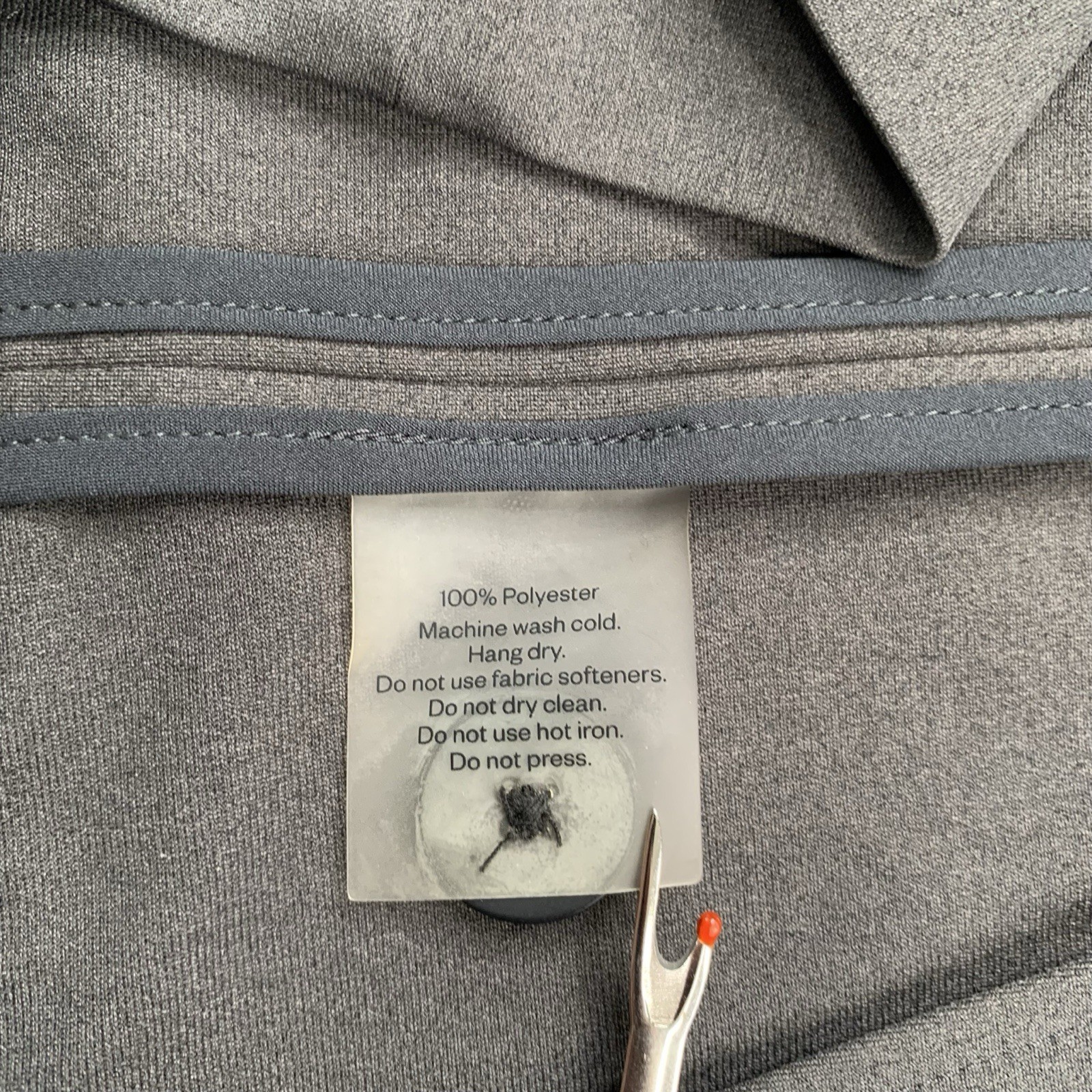 Mint! M Ministry of Supply Solid Dark Grey Patch Pocket Prime Flex Blazer