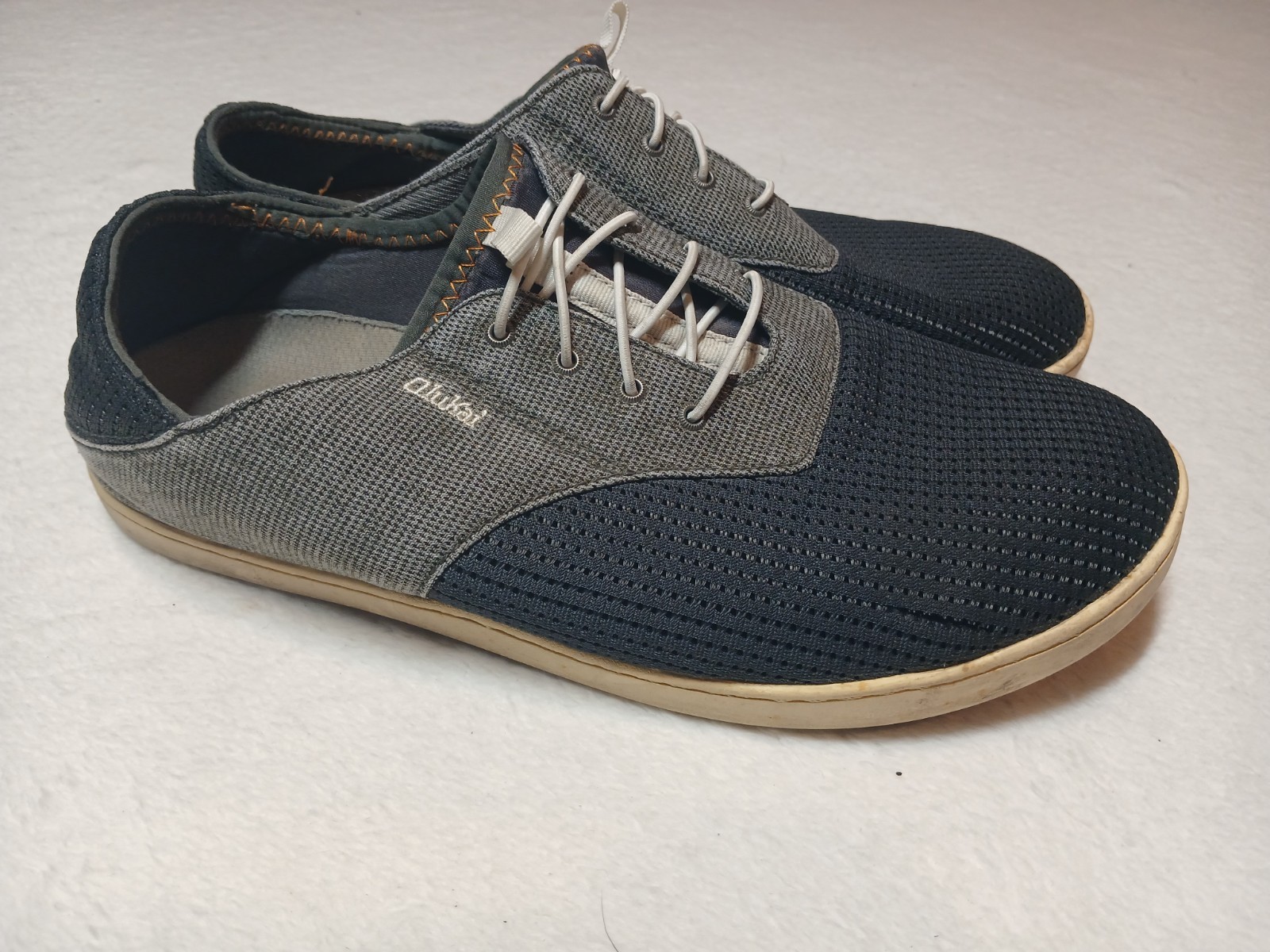 Olukai Nohea Moku Mesh Grey Slip On Casual Boat Shoes Men’s 9 Casual Comfort