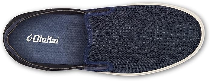 OLUKAI Lae’ahi Men’s Pavement Slip On Sneakers 10443-TFTF Depth/Blue Depth