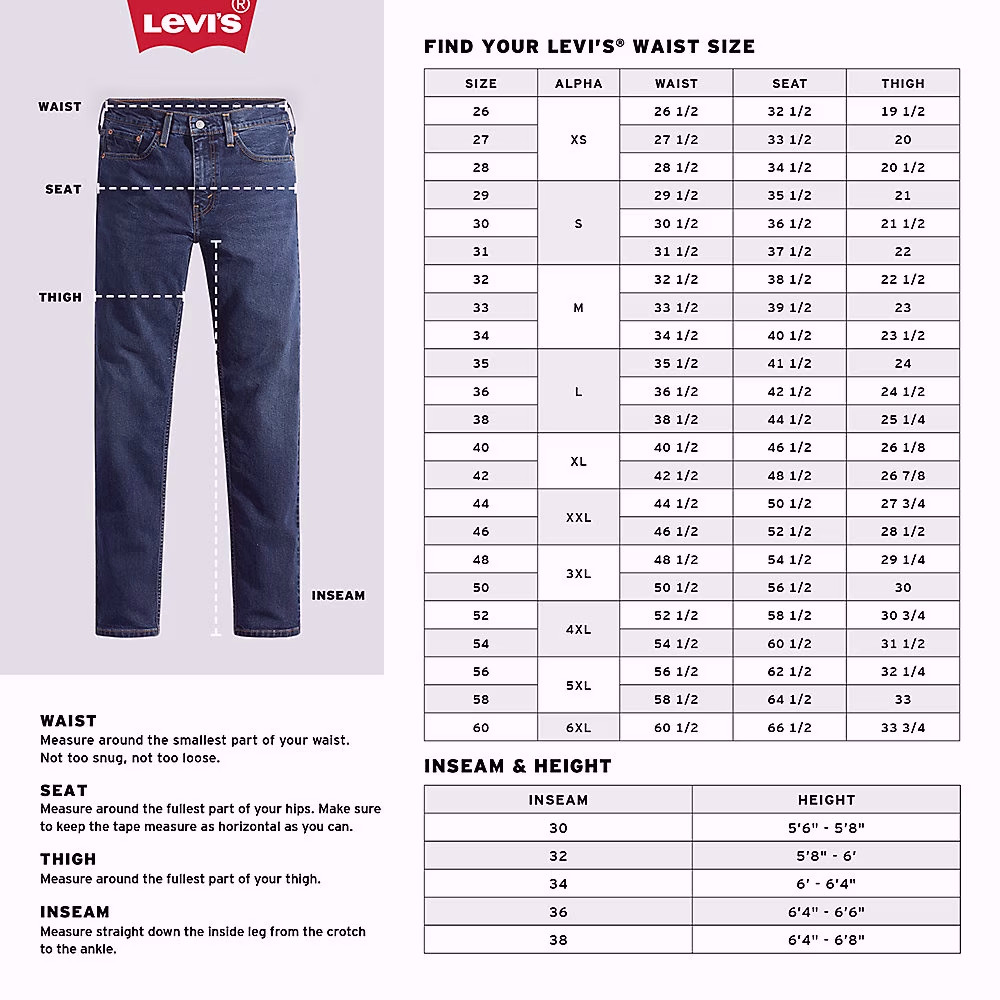 Levis Men’s 505 Regular Fit Jeans Light Stone Wash 31×30