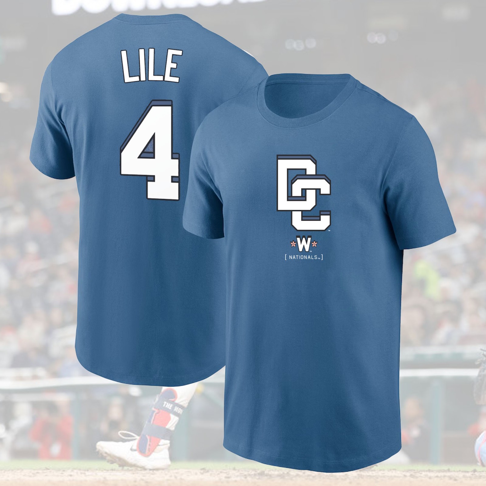 HOT SALE! Daylen Lile #4 Washington Nationals 2026 Player Name & Number For Fans
