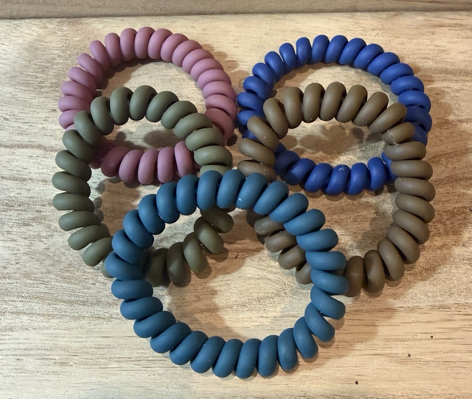 Beauty Spiral Hair Bands 5 pcs Multicolor – A0266