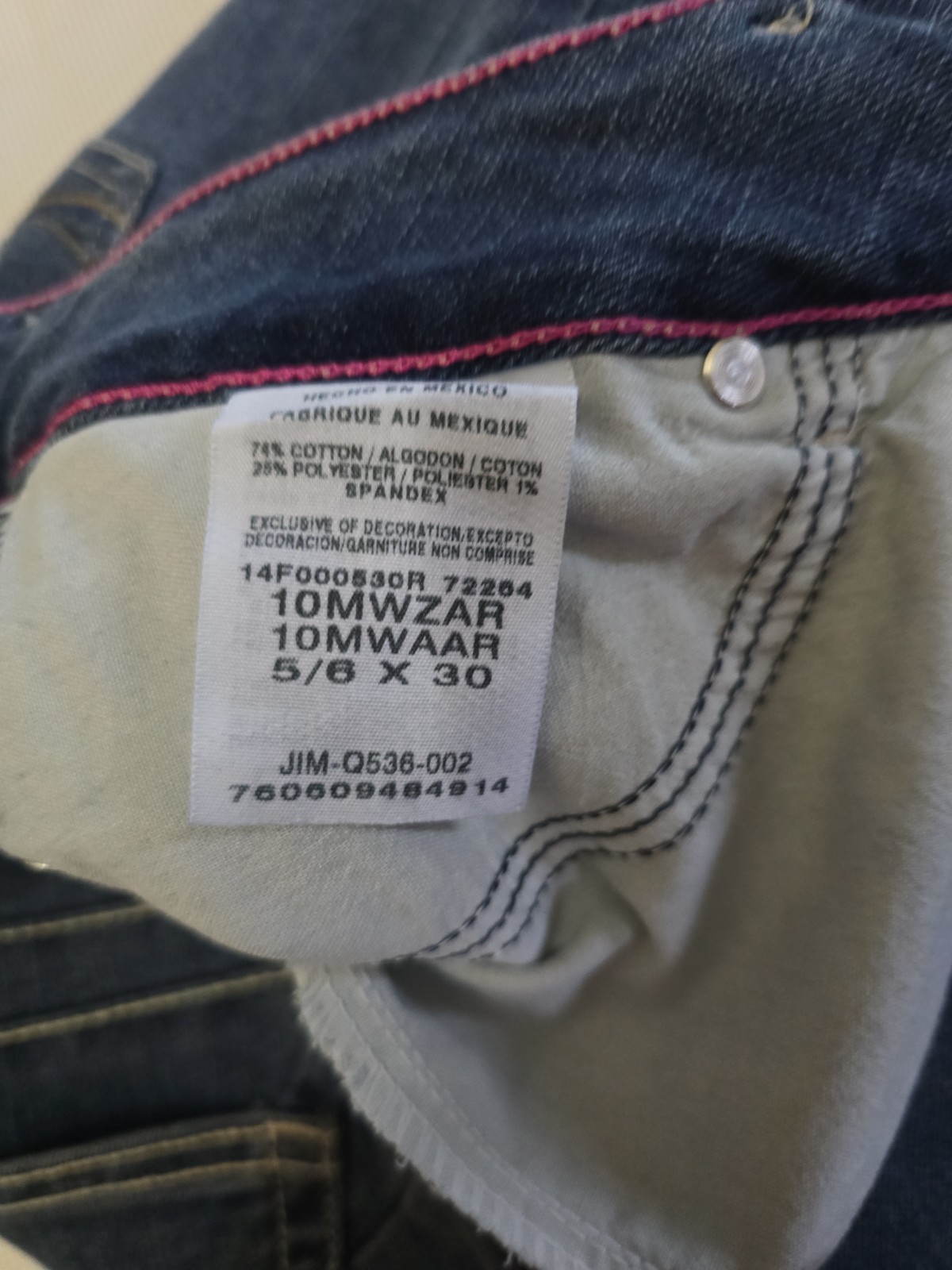 Wrangler Ultimate Riding Jeans Womens 5/6×30 Dark Wash Bootcut Denim 10MWZBR