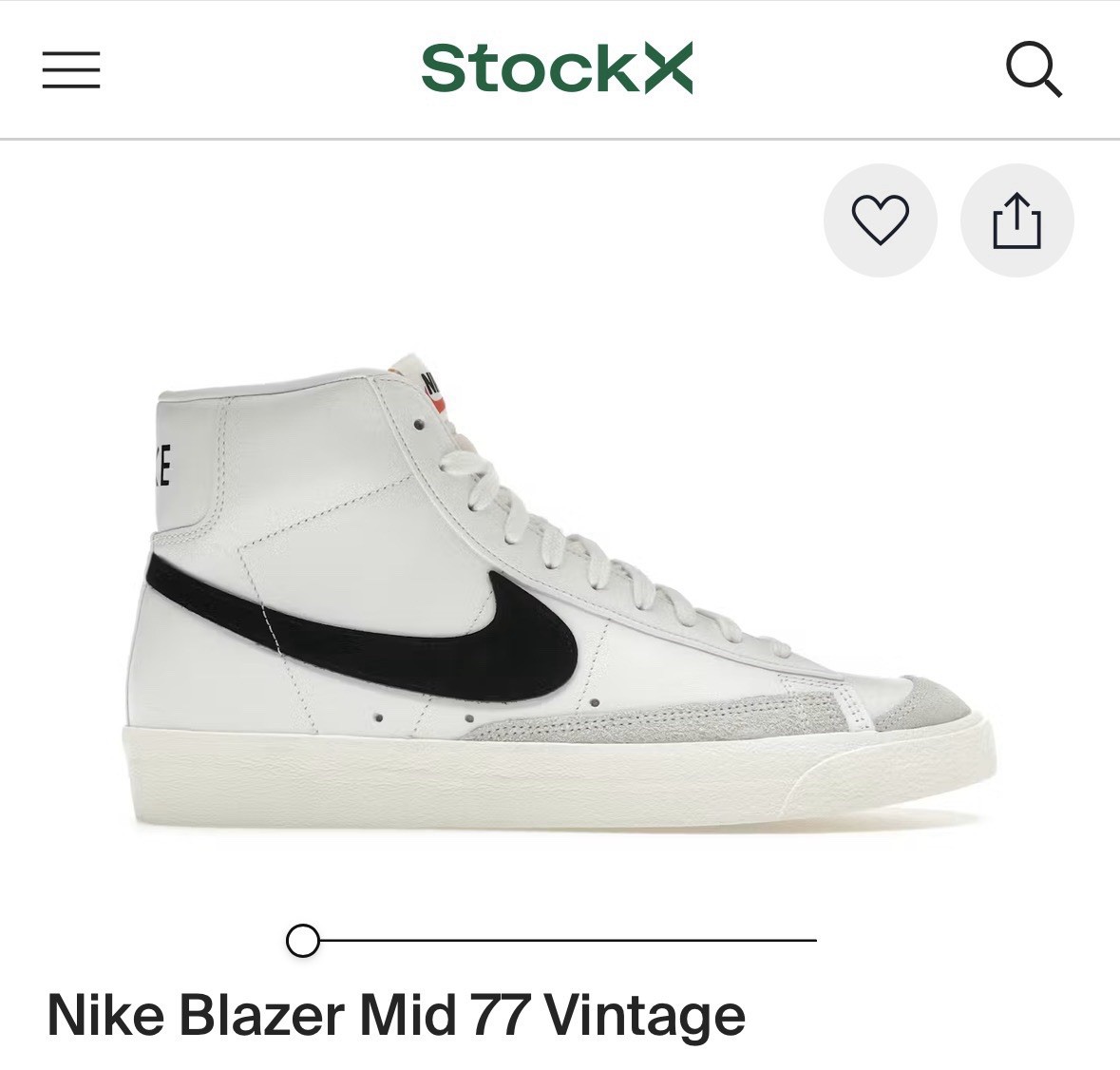 Nike Blazer White Men’s Size 13
