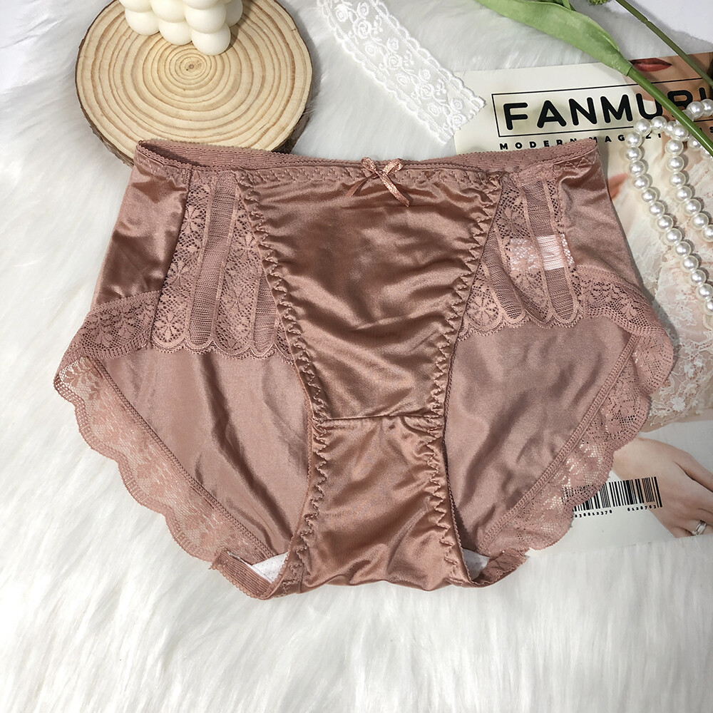 5 Pcs Women Girls Sexy Satin Panties French Fashion Underwear Briefs Lingeries