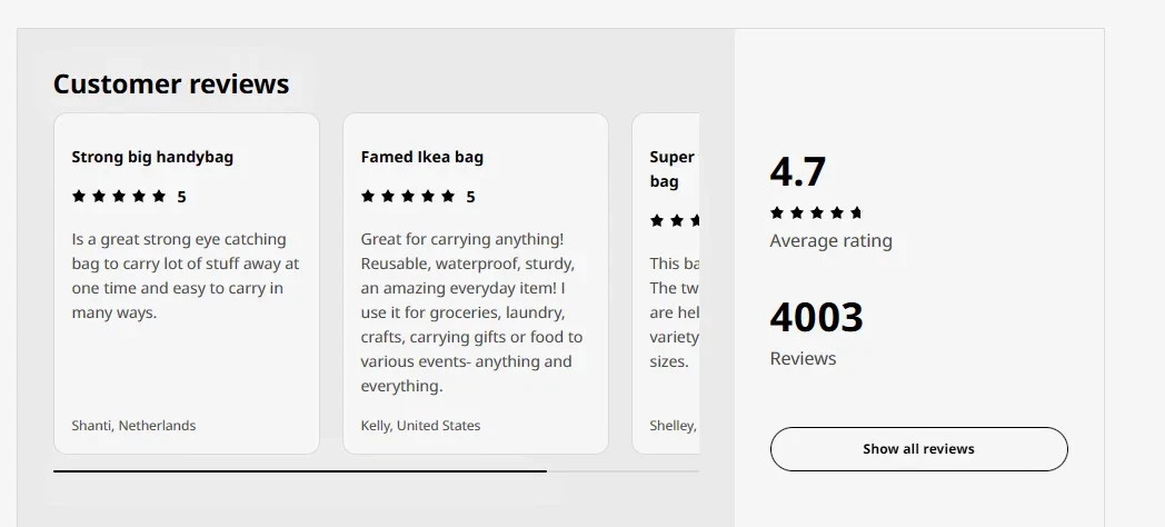 2PC IKEA Large Shopping Bag Laundry Grocery Storage Blue Durable-Frakta-19Gal