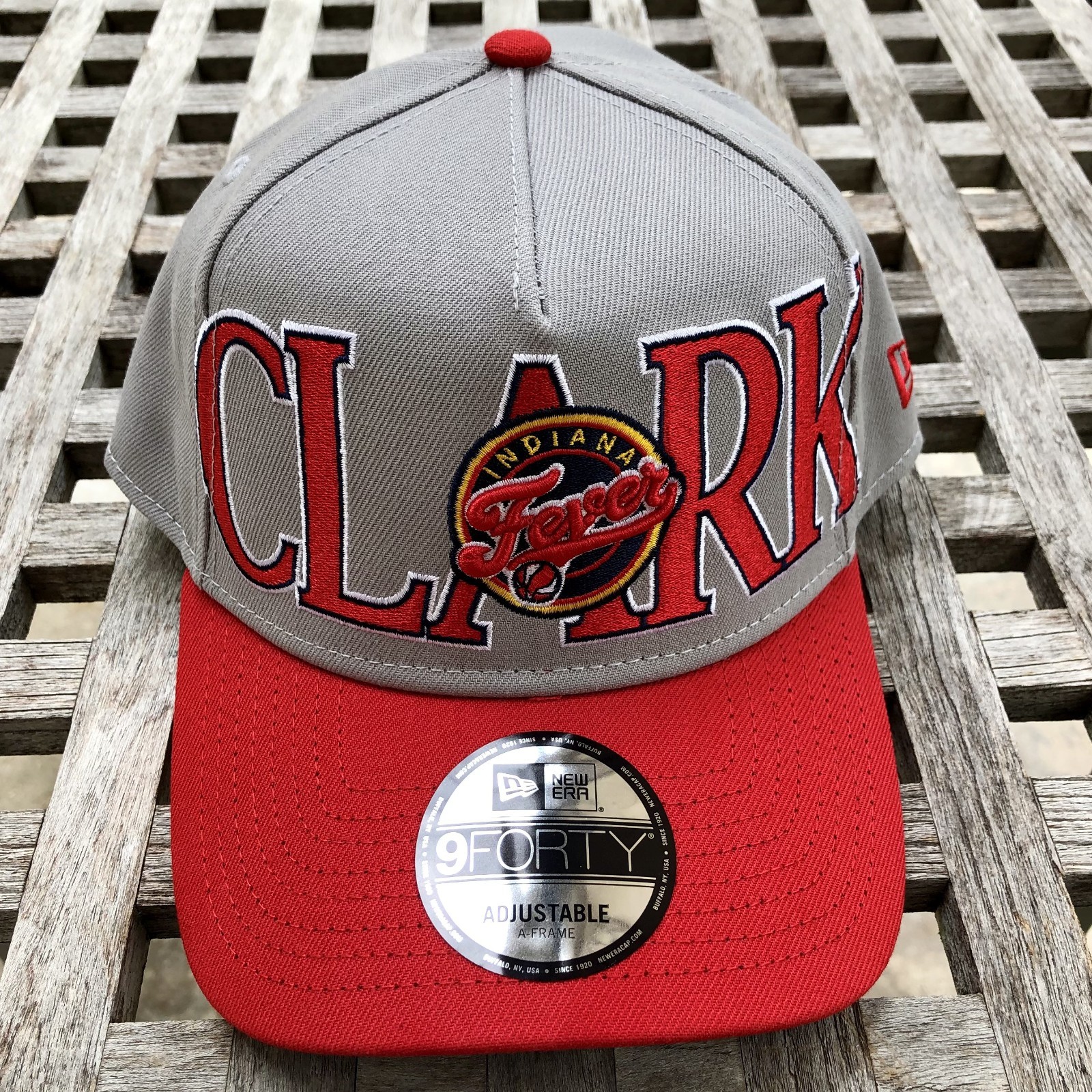 Indiana Fever Caitlin Clark WNBA New Era 9FORTY 2 Tone A Frame Snapback Cap Hat