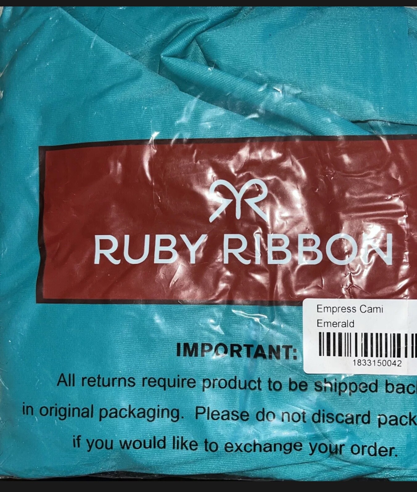 Ruby Ribbon new Empress Cami #1833