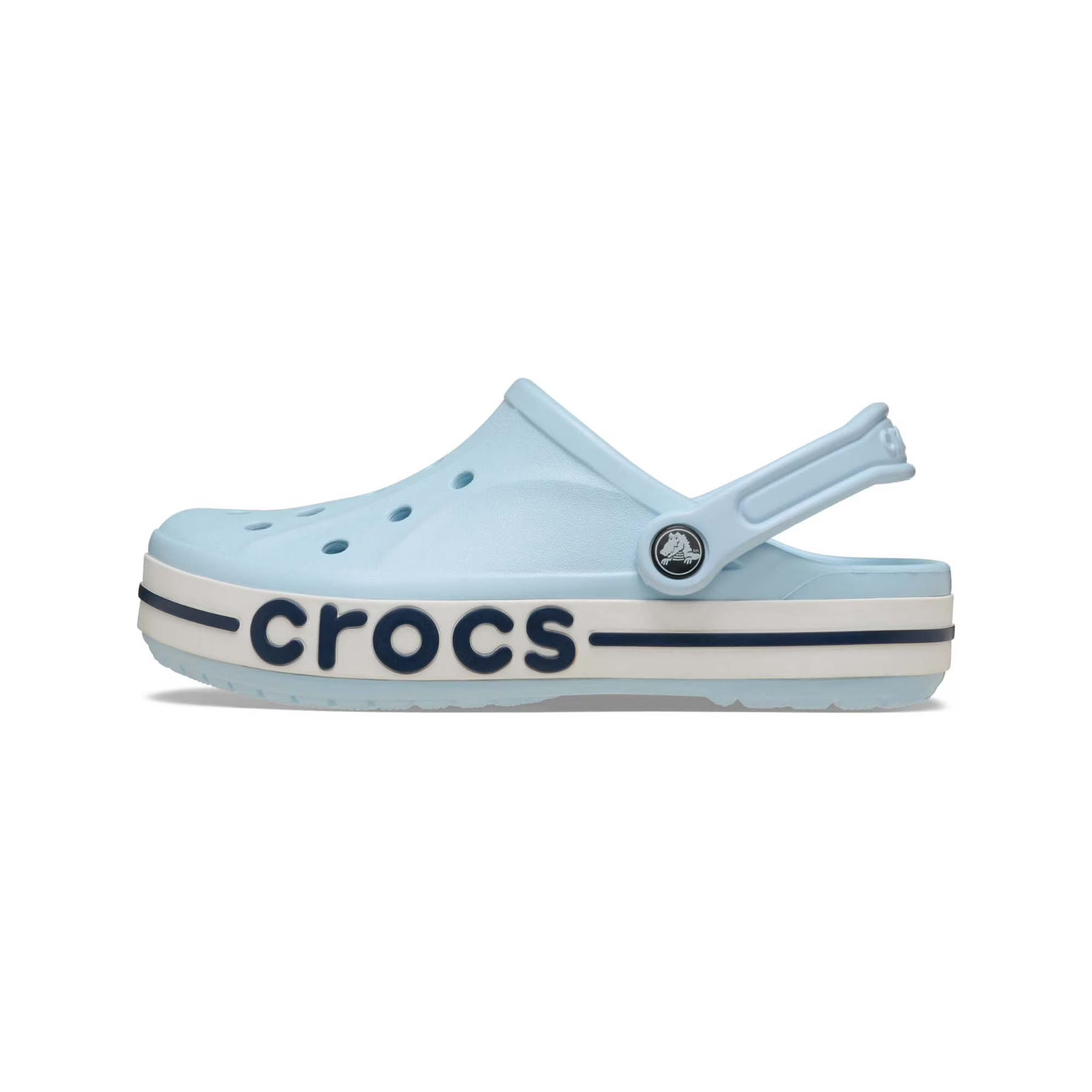 Best seller! Authentic Crocs Unisex Bayaband Clog Ultra Light Mineral Blue