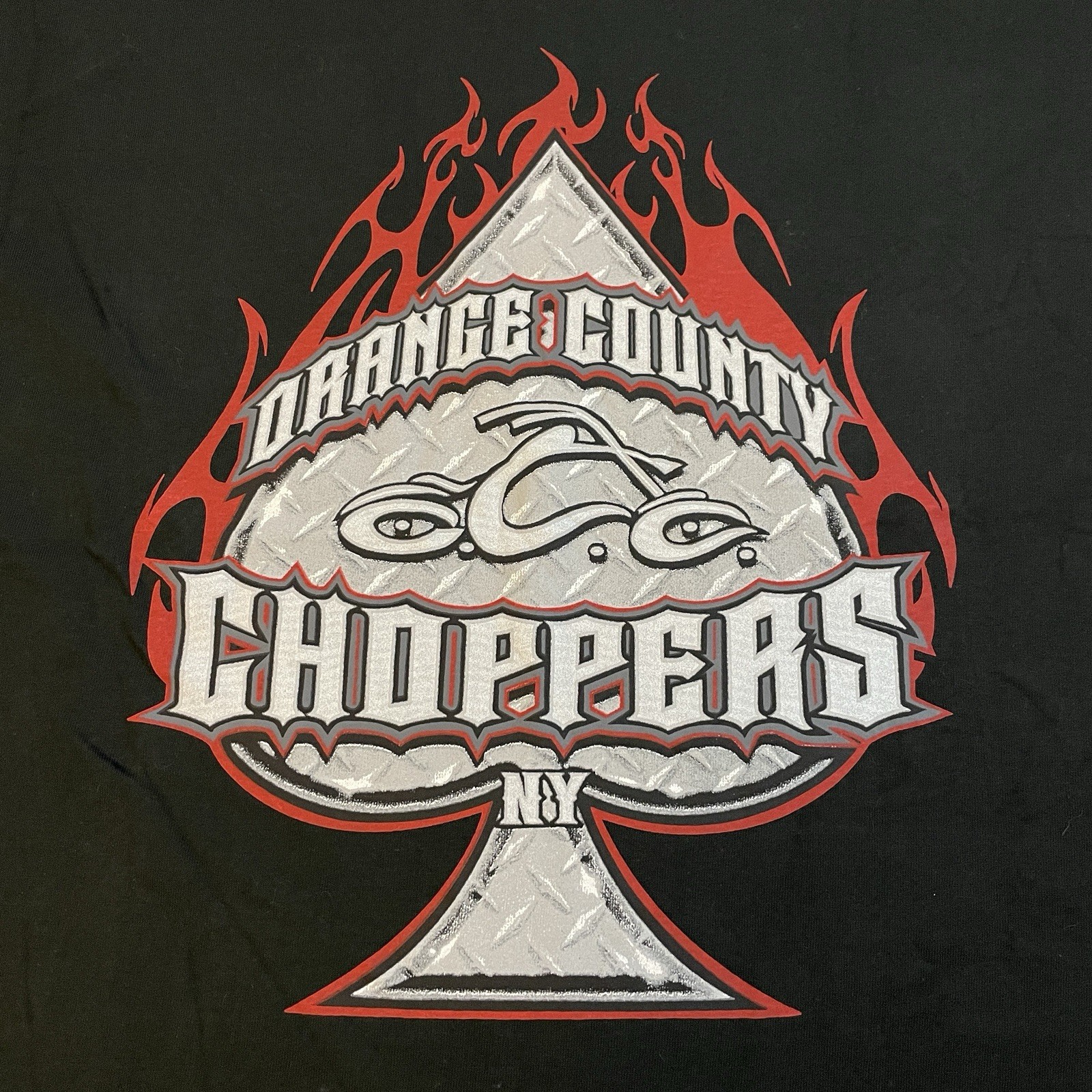 Vintage Orange County Choppers T-Shirt Men’s Large Black Motorcycles Biker Gear