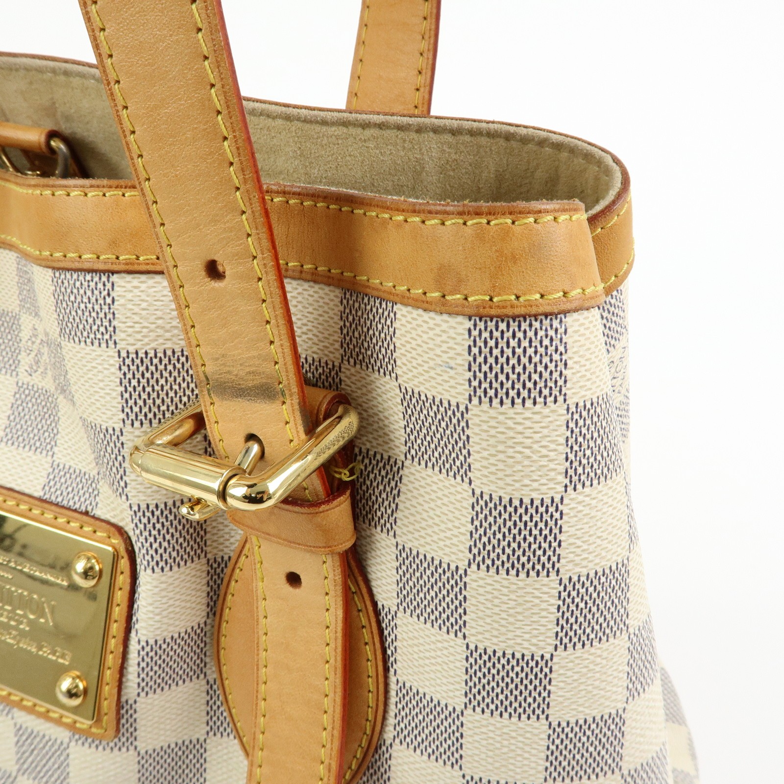 Louis Vuitton Damier Azur Hampstead MM Tote Bag Shoulder Bag N51206 Used F/S