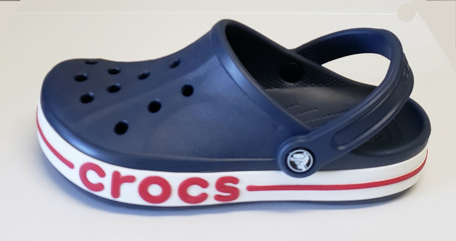 Crocs Bayaband Navy Unisex Clogs W7/M5 Red/White/Blue Patriotic 🇺🇲