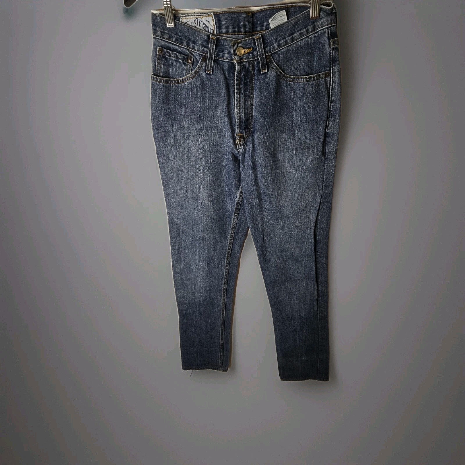 STETSON 1520 Standard Straight Leg Jeans Mens 28×38 (fit29.5×35) Western Cowboy