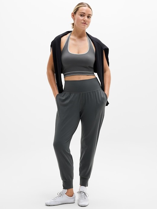 Athleta Medium M Salutation High Rise Jogger Shadow Grey NWOT! Fitness #531288