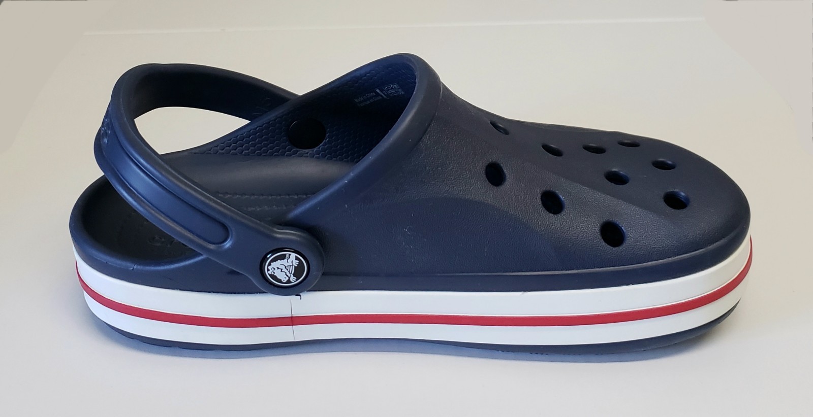Crocs Bayaband Navy Unisex Clogs W7/M5 Red/White/Blue Patriotic 🇺🇲