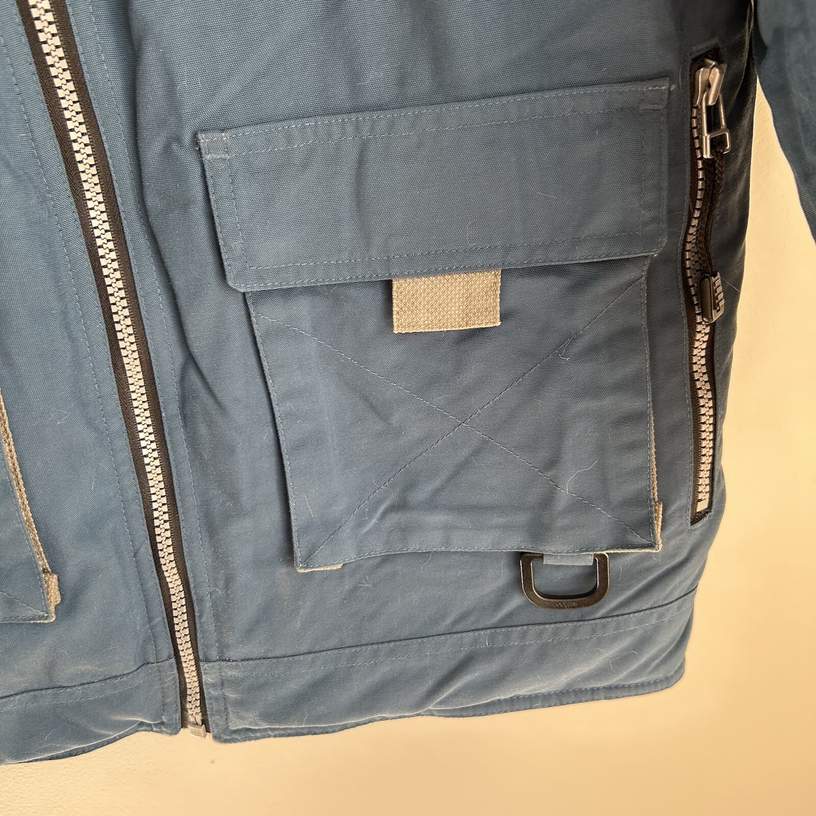 L.L. Bean Coat Boys M 10-12 Blue Winter Insulated Pockets No Hood Warm OHL18