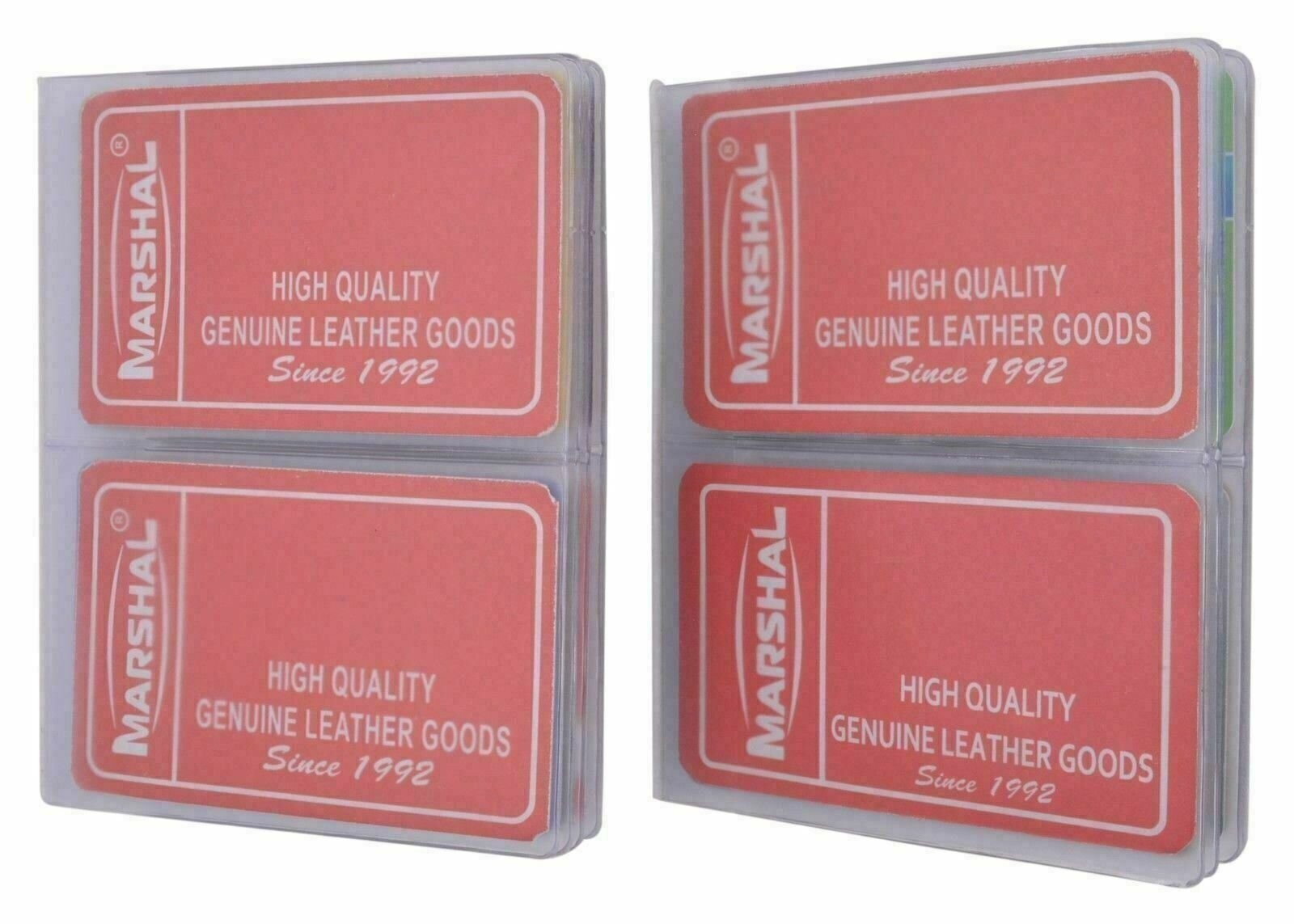 New 2 Clear Plastic Wallet Inserts 3-5/8″ x 5″ for Credit Card Holder & Hipsters