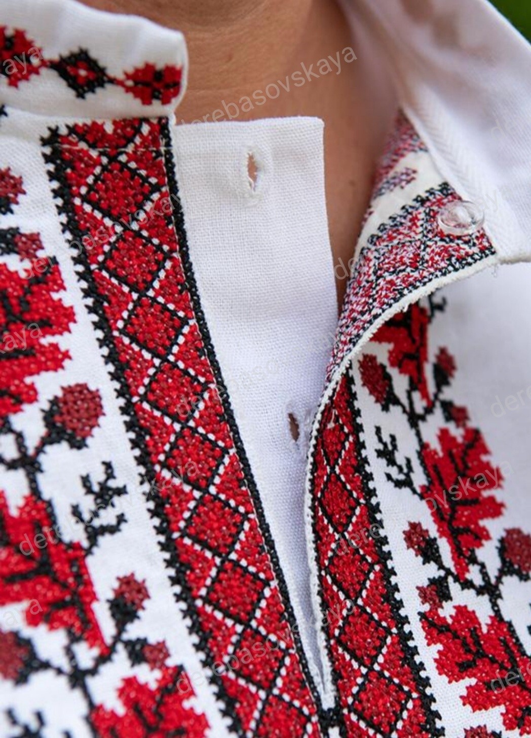 Ukrainian Embroidered Tradition shirt for men Sorochka Vyshyvanka BIG SIZE M-5Xl