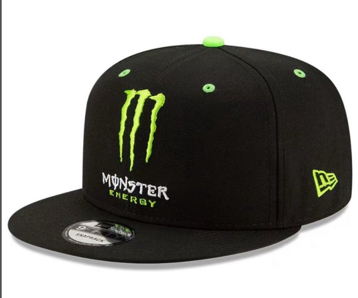 Monster Energy Men’s Casual Embroidered Adjustable Flat Brim Baseball Cap Hat