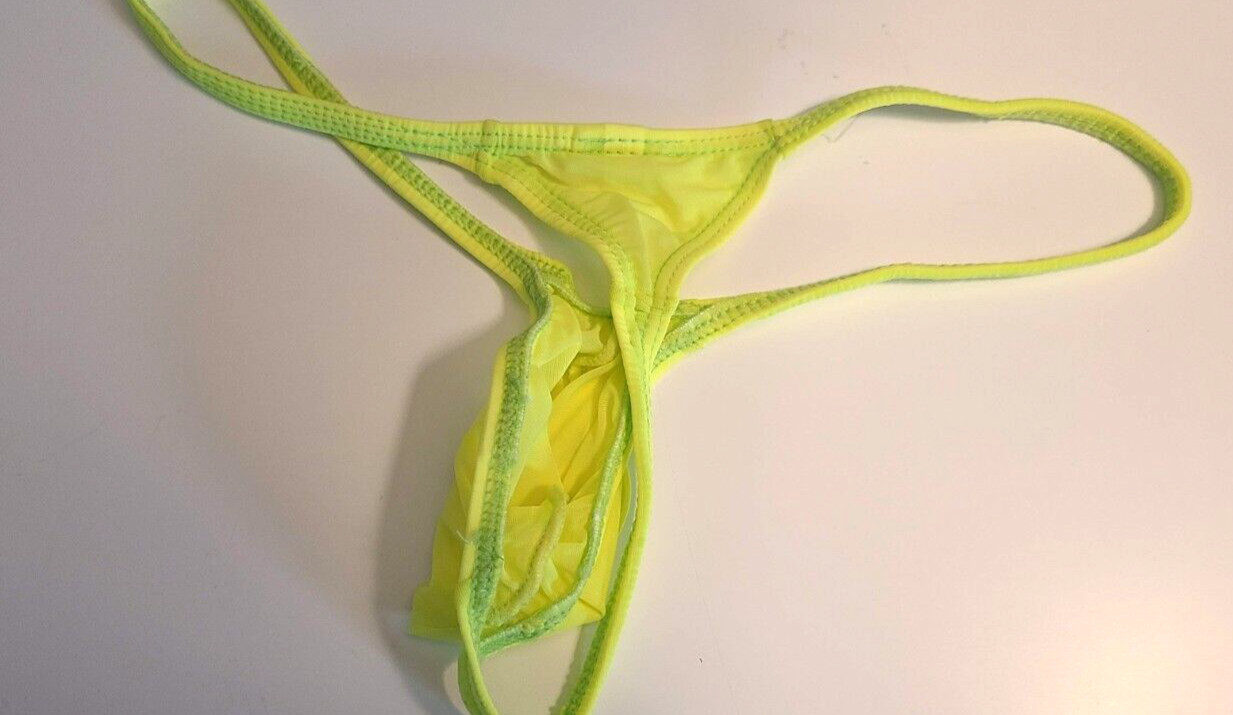 USA SELLER SEXY MENS K403 GRAPE SMUGGLERS MICRO (L/XL 34-38) THONG-LEMON YELLOW