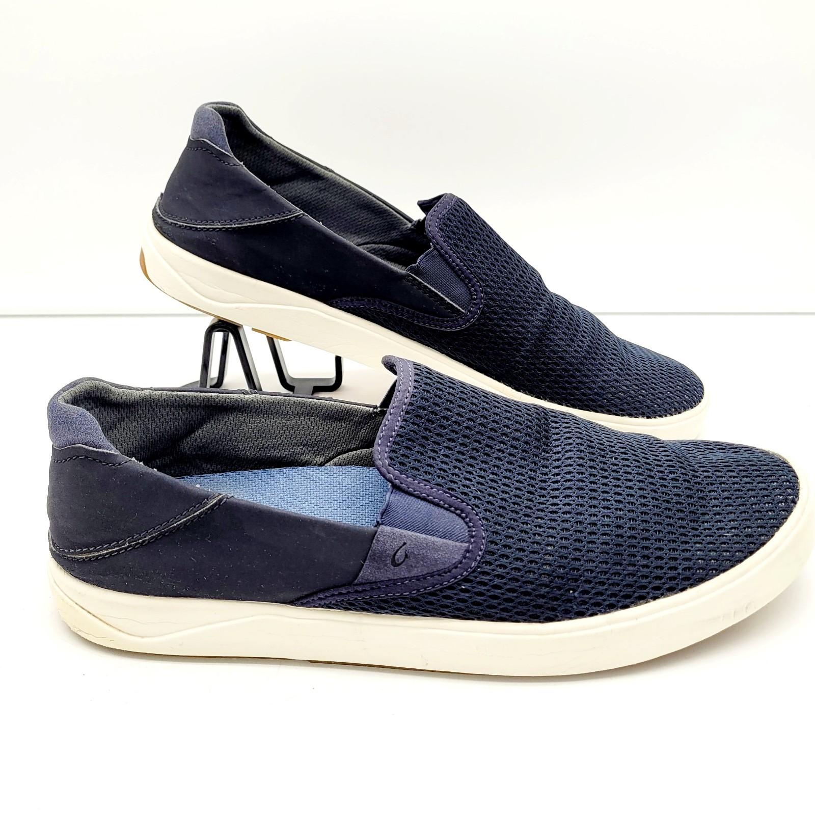 OluKai Lae’ahi Shoes Mens Size 14 Blue Mesh Slip On Casual Comfort Sneakers