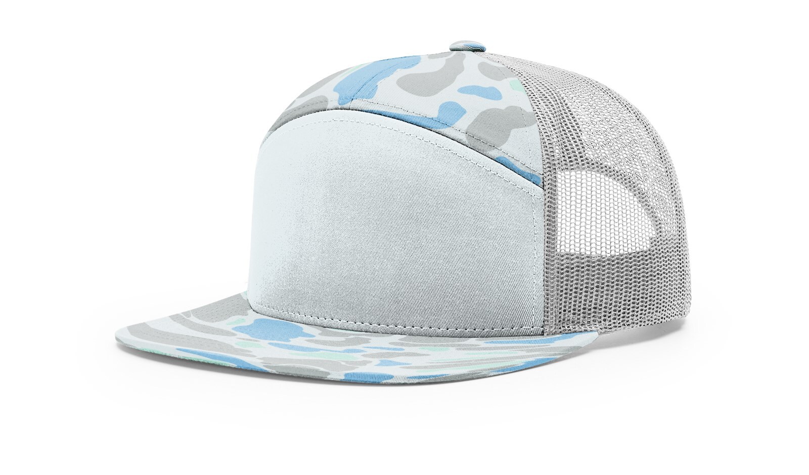 Richardson 7 Panel Trucker Hat 168 Adjustable Snapback Hi-Pro Mesh Cap OSFM