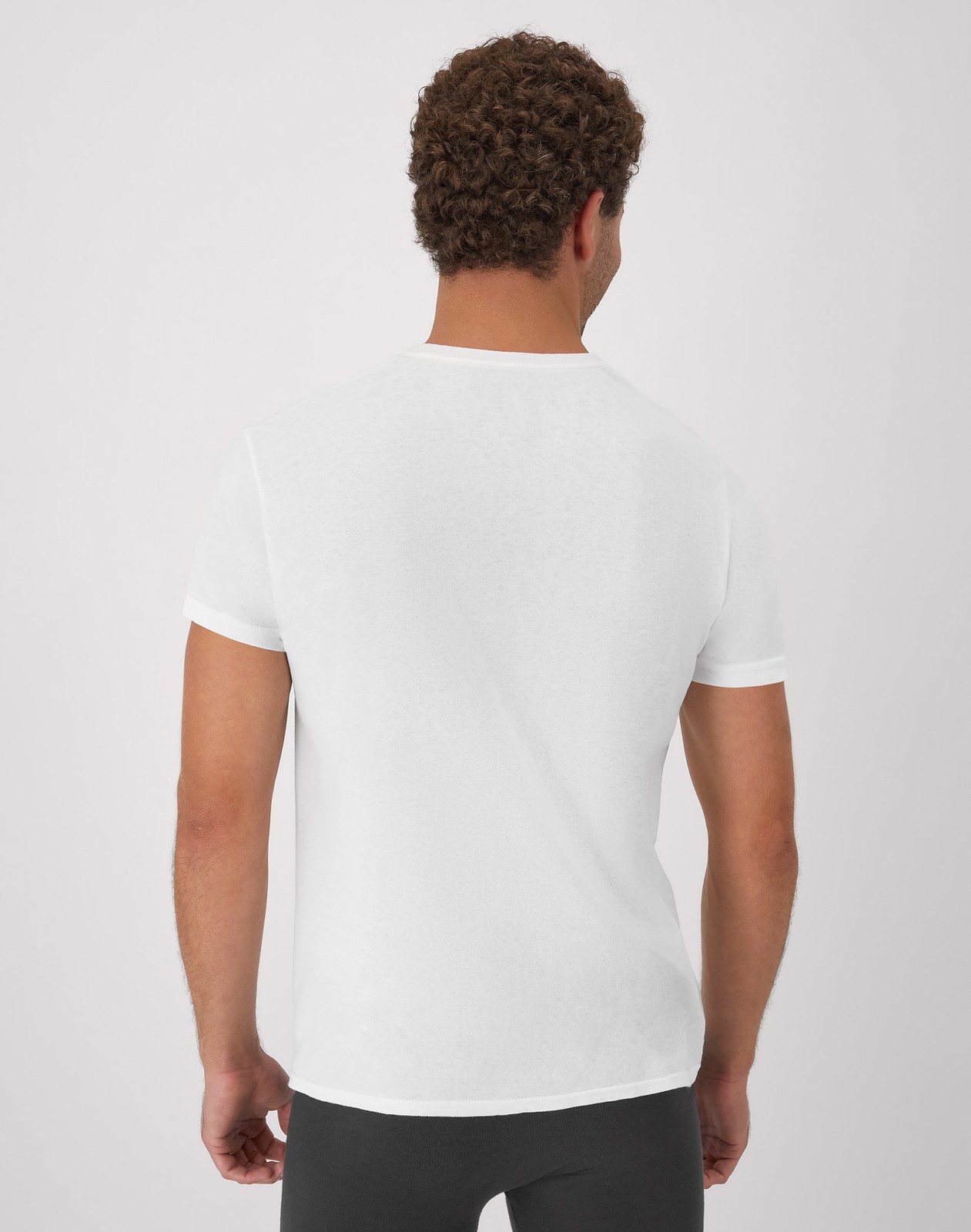 Hanes Men’s White Crewneck T-Shirt 6-Pack Undershirt Tee TAGLESS FreshIQ Comfort