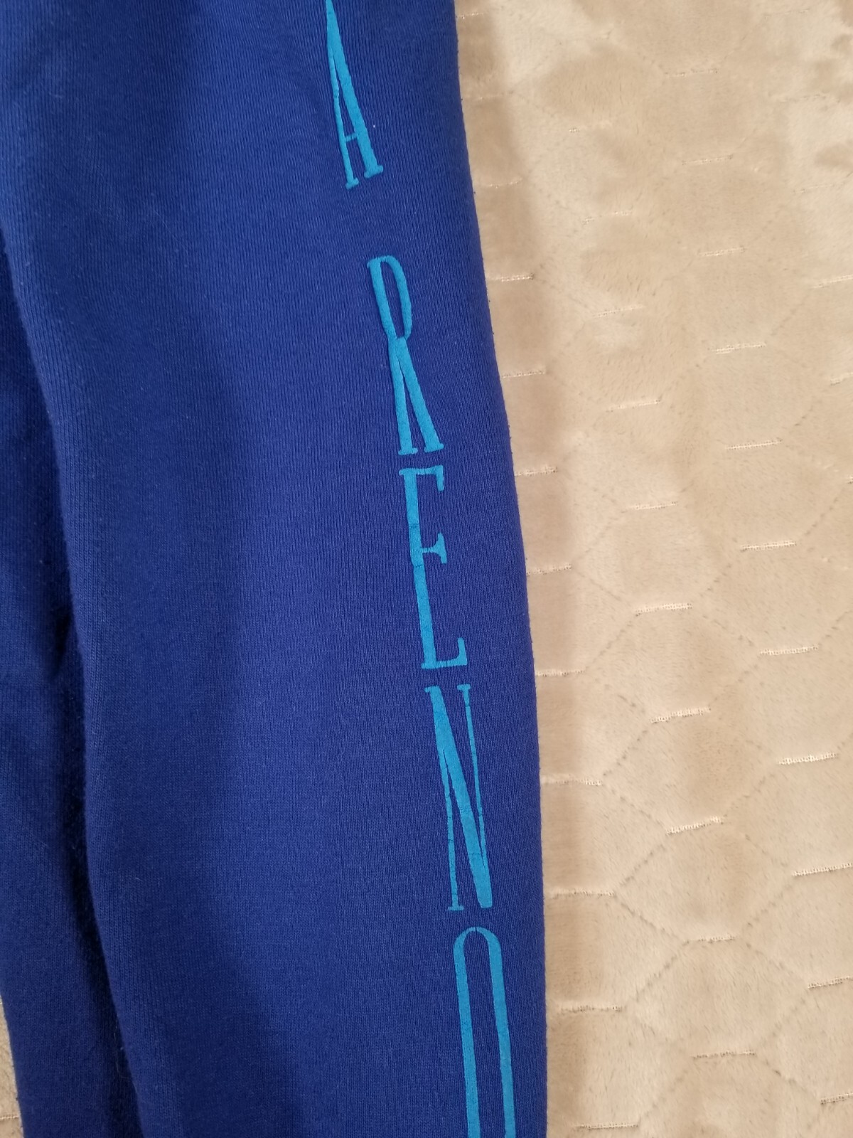 VTG UNR University of Nevad Reno Sweatpants Sz Lg Puff Print See Pics