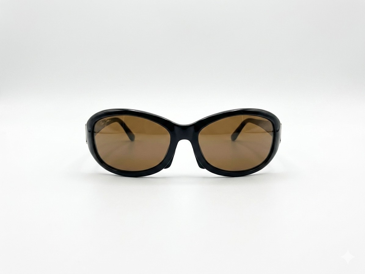 MAUI JIM ALANA MJ 215-16 BLACK GOLD BRONZE POLARIZED WOMENS SUNGLASSES