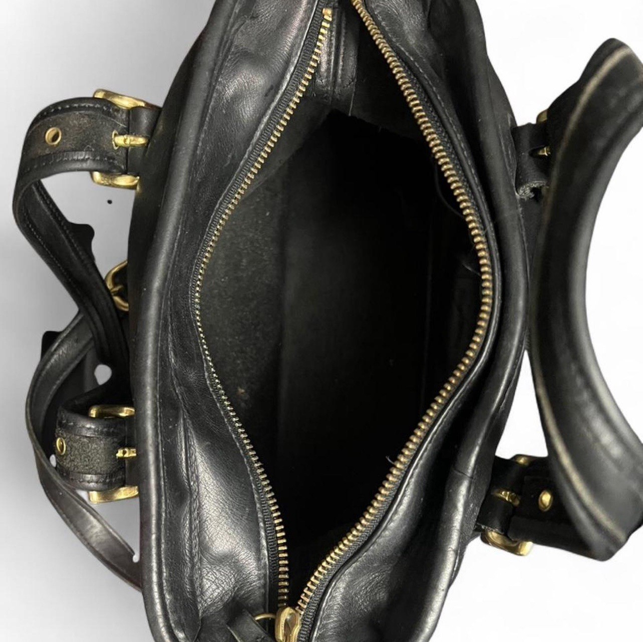 Vintage Coach Legacy Black Leather Satchel 9063