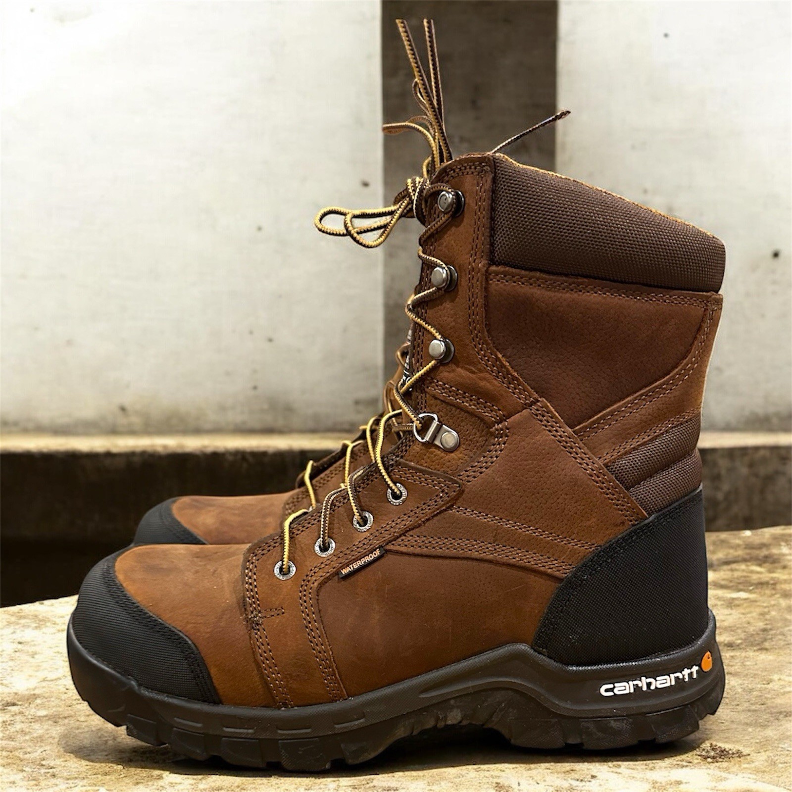 Carhartt Men’s 8″ Rugged Flex® Composite Toe Waterproof Insulated Boot Size 12