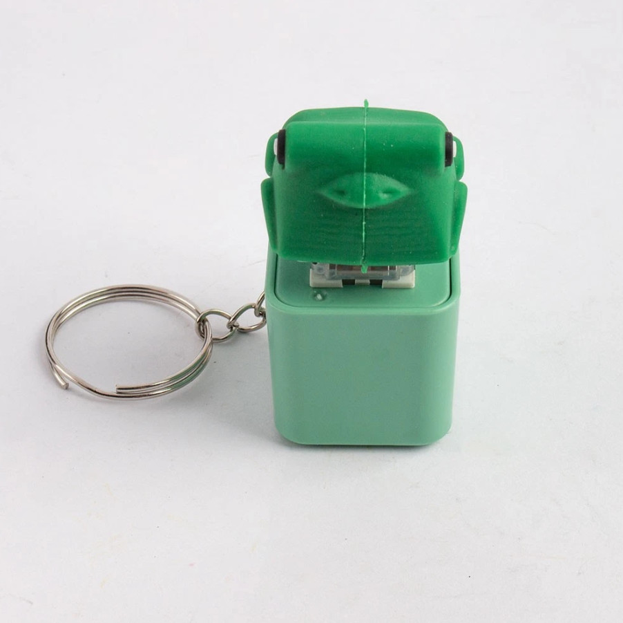 Frog Knocking Toy Frog Keyboard Keychain Decor Emit Light And Sound Pendant TL