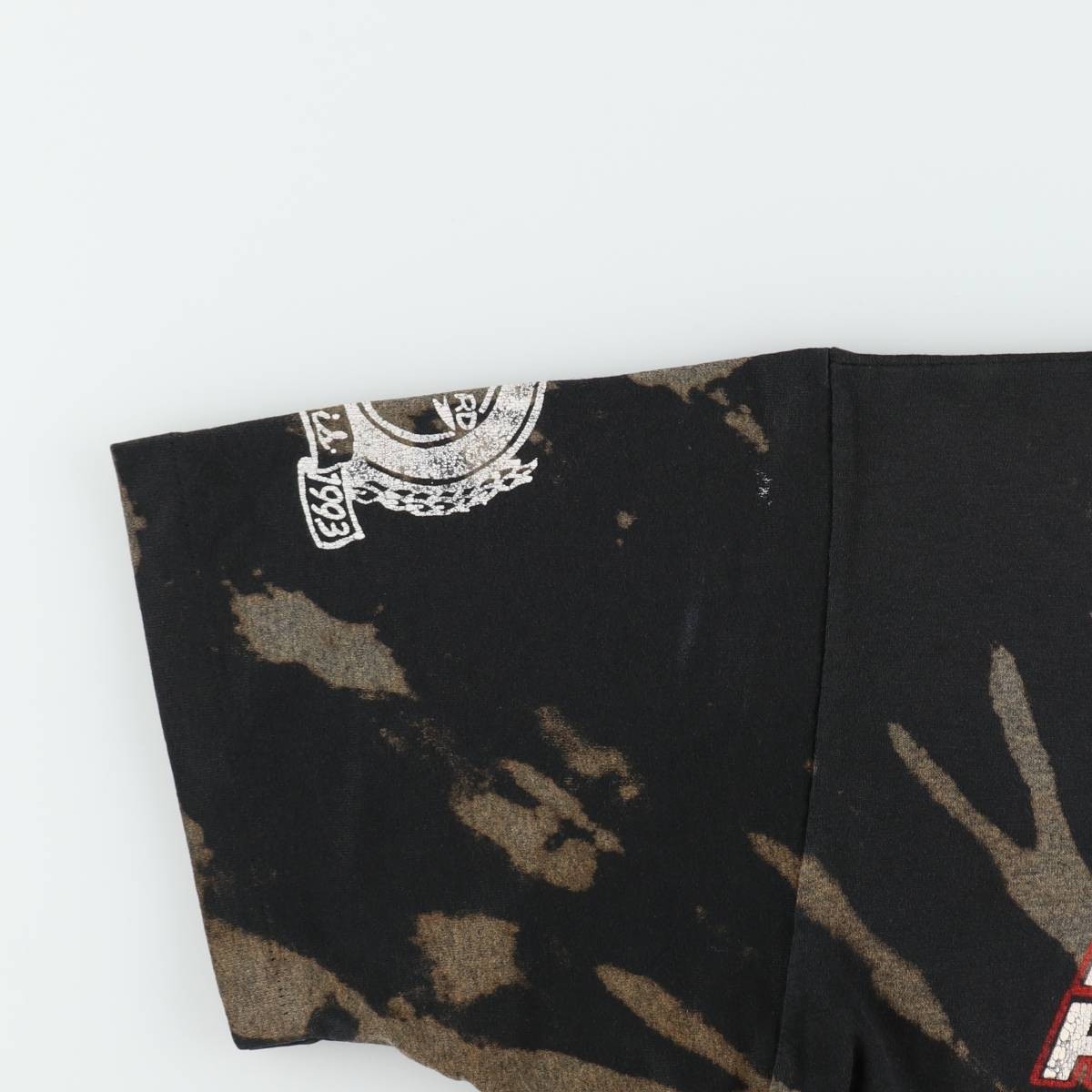Used 80’S-90’S Jerzees Tie-Dye Pattern Motorcycle T-Shirt Made in USA Men’s …