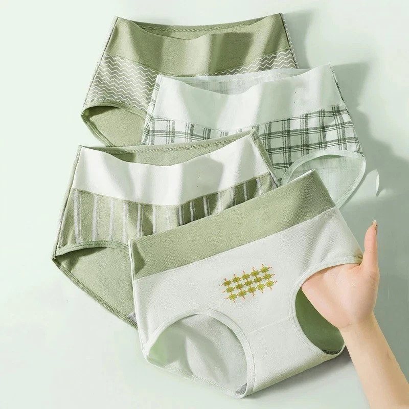 Women 5Pcs Fluxe Incontinence Underwear Leak-Proof Panties Cotton Brief Washable