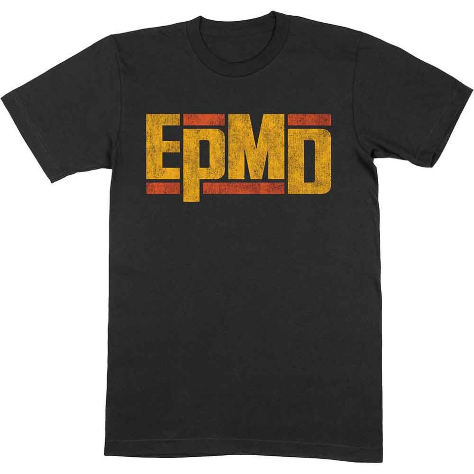 Epmd Distressed Classic Logo T-Shirt Black New
