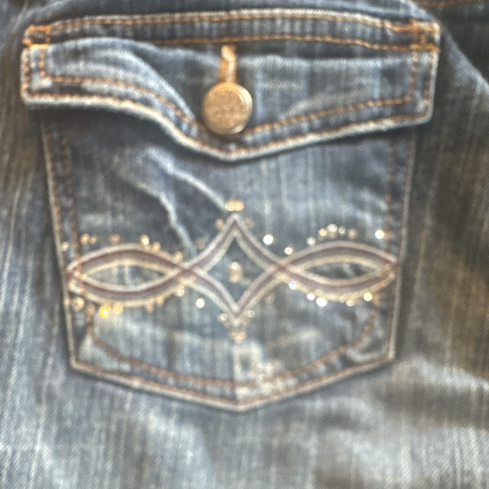 Hint Womens Jeans 7 Juniors Blue Denim Light Wash Mid Rise Western