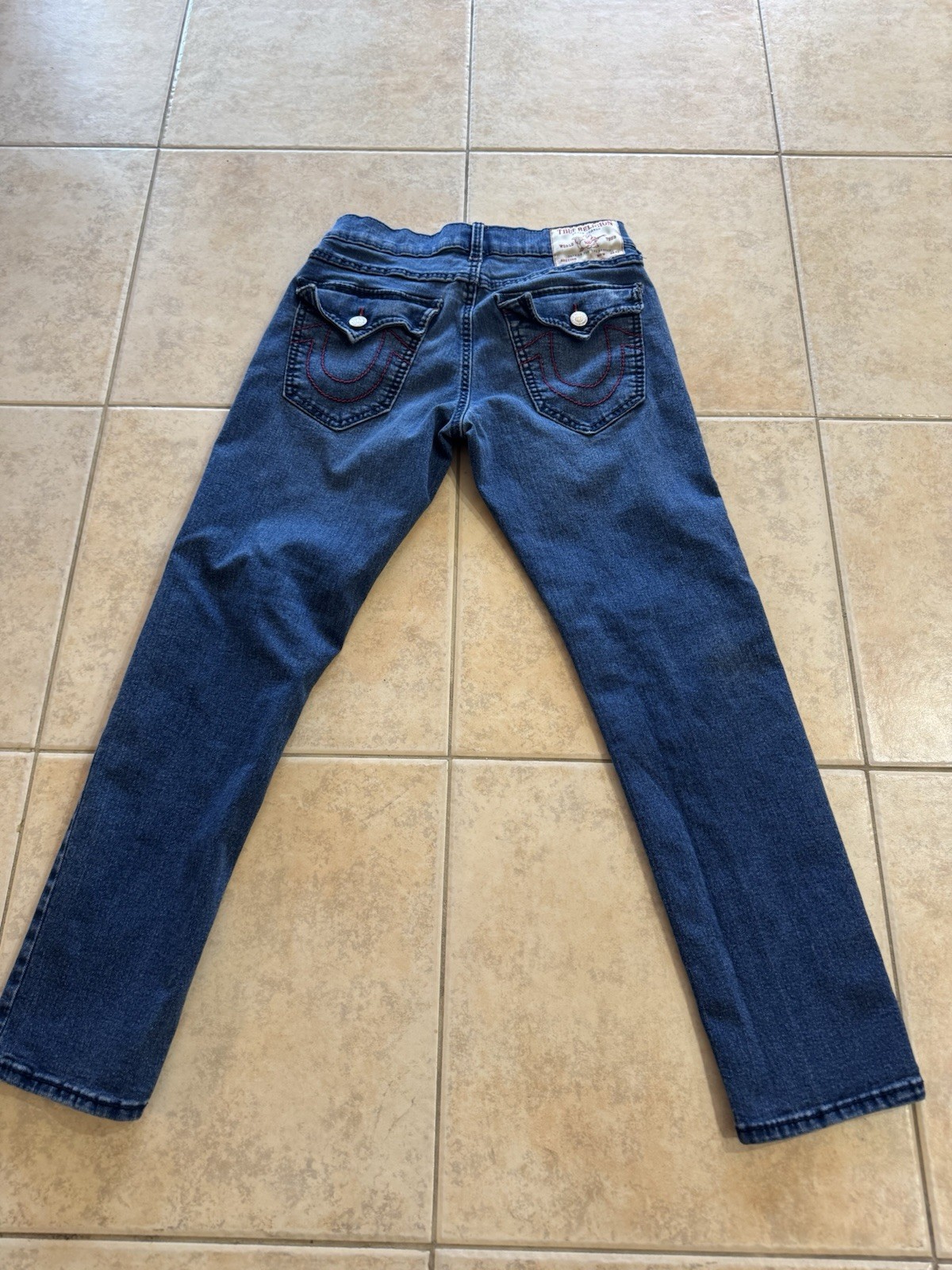 True Religion Men’s GENO BIG T FLAP SLIM Jeans 30×30