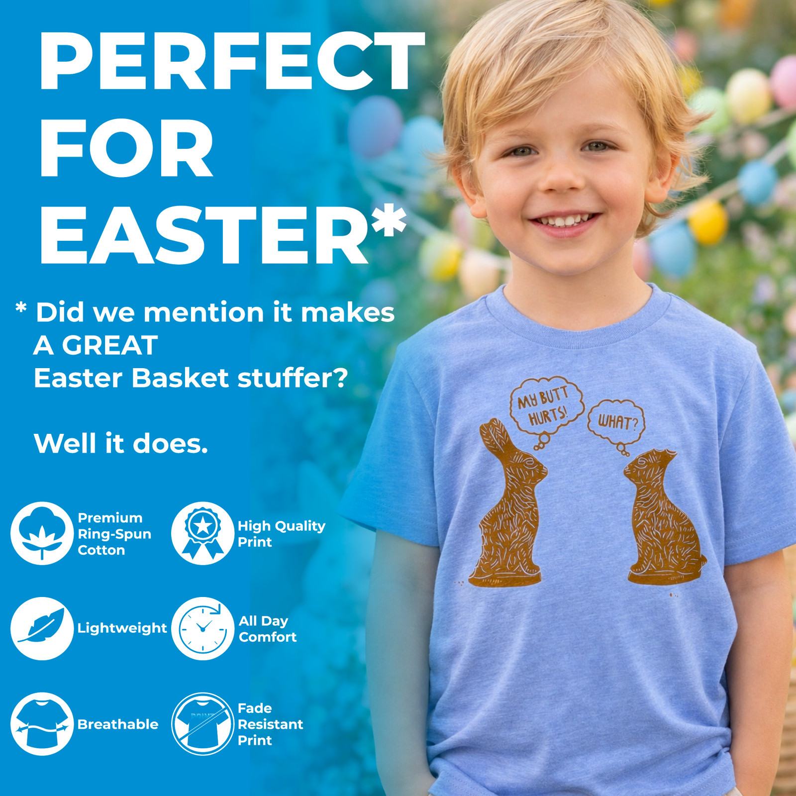Youth Funny T Shirts Cool Bunny Sunglasses Sarcastic Easter Tee For Kids