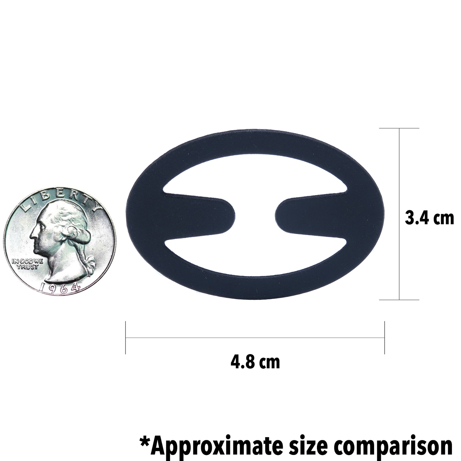12 Set Oval Bra Clips – Bra Strap Adjuster and Holder in Black Clear and Nude