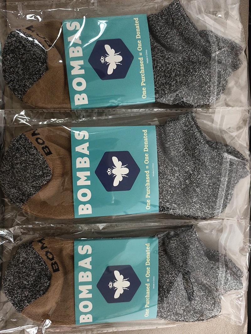 BOMBAS 3 Pairs Men’s Tri-Block Honeycomb Ankle Socks Classic Size Large