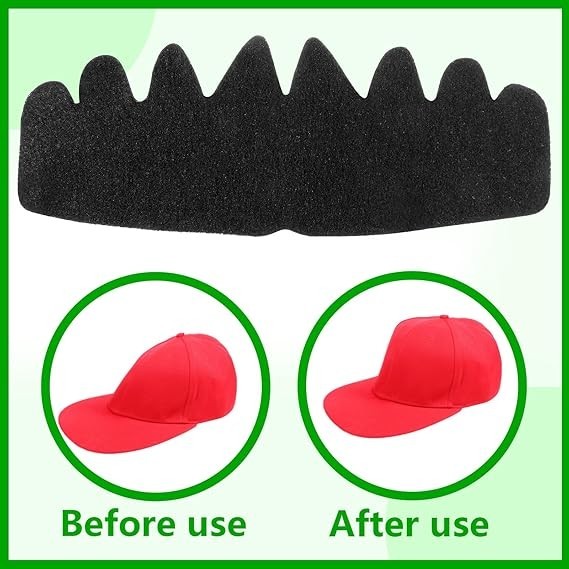 10 PCS Black Baseball Caps Inserts Flexible Washable Hat Shaper Insert , Sun Hat