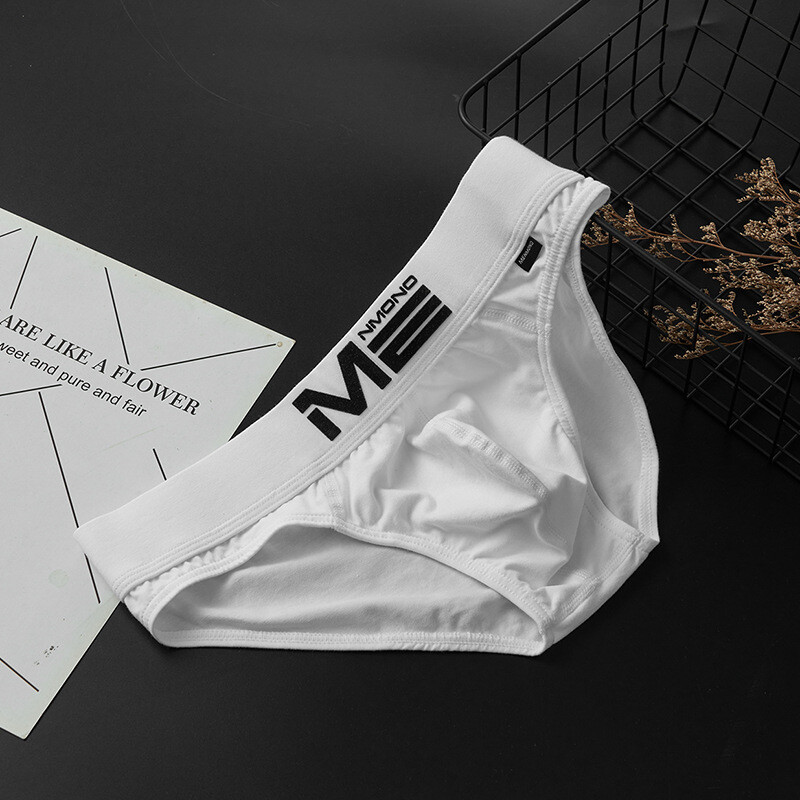 Men’s Simple Low Waist Underwear Sexy Cotton Sports Briefs 8 Colors