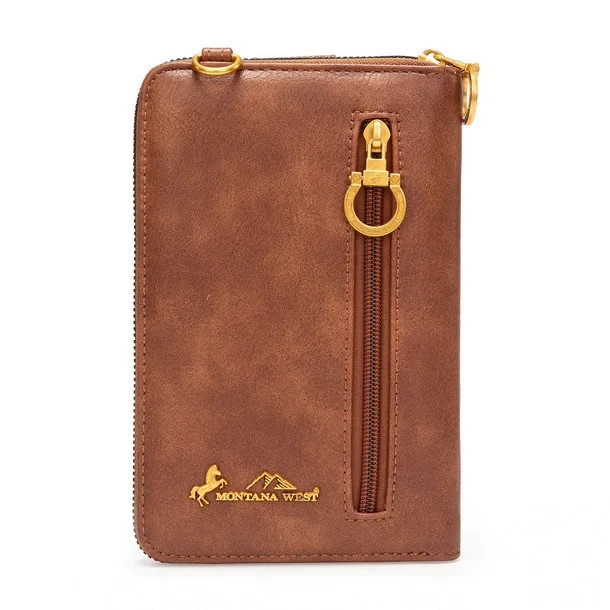 Montana West American Flag RFID Crossbody Phone Wallet