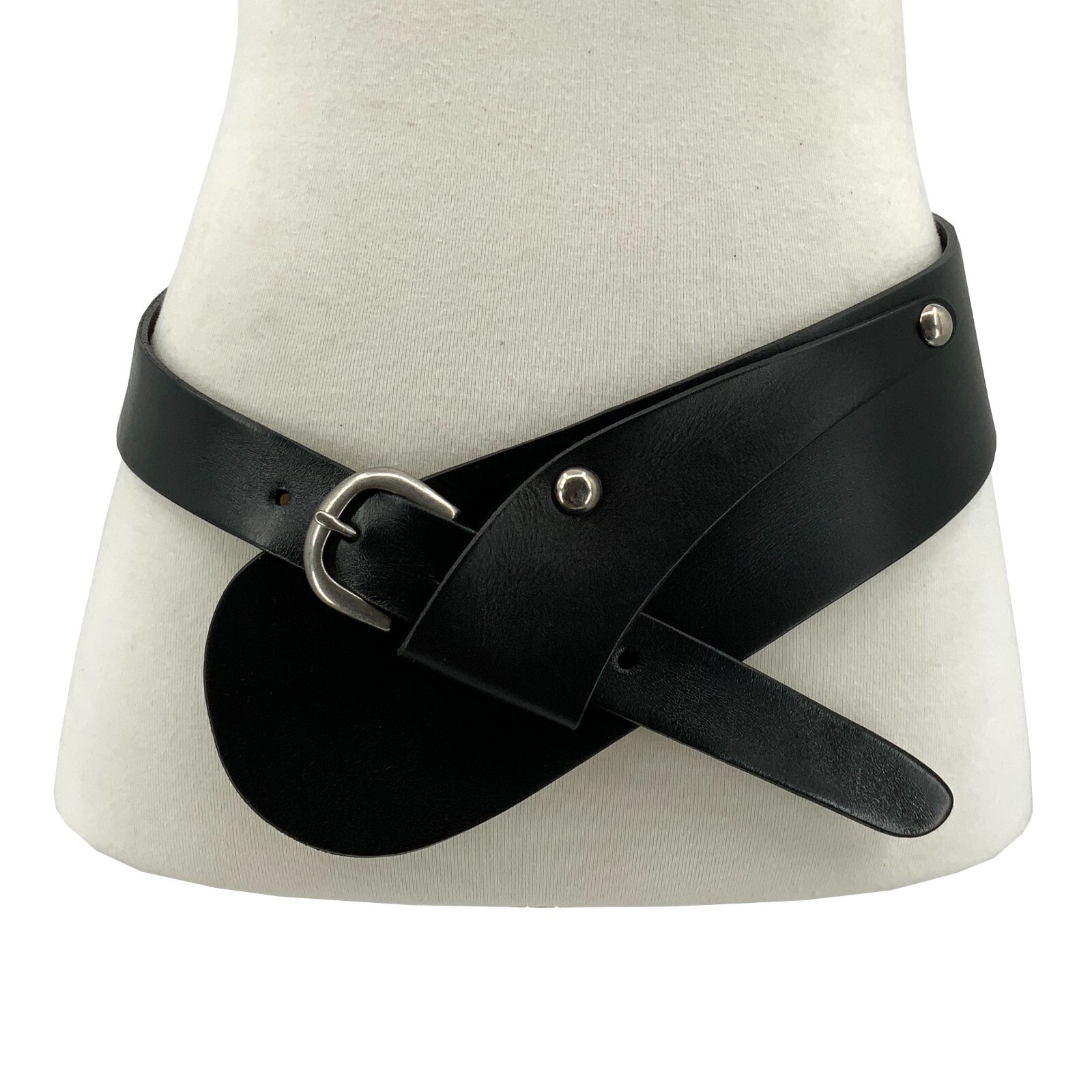 Women Wide Waist Fashion Vintage Cowhide Full Grain Leather Boho Concho Belt