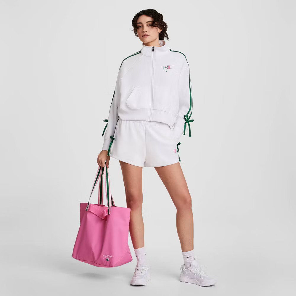 Champion Women’s In the Stands Full Zip Top – White L